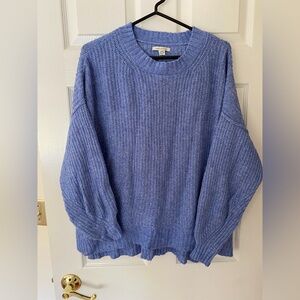 American Eagle Oversized Blue Knit Sweater Size M